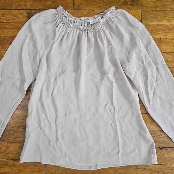 Rebecca Taylor Women's Cream Blouse Size 0 - Picture 2 of 9